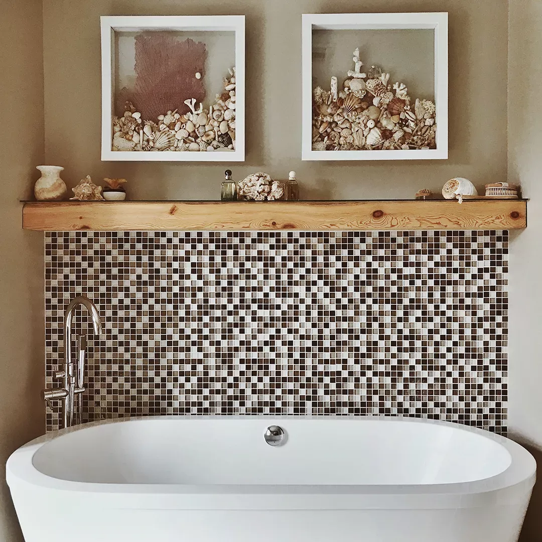 Mosaik-Fliesen-Wand-Badezimmer